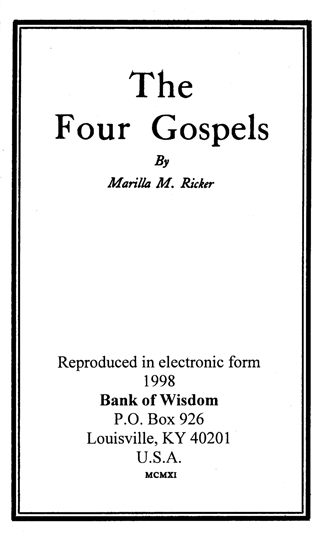 (image for) The Four Gospels - Click Image to Close